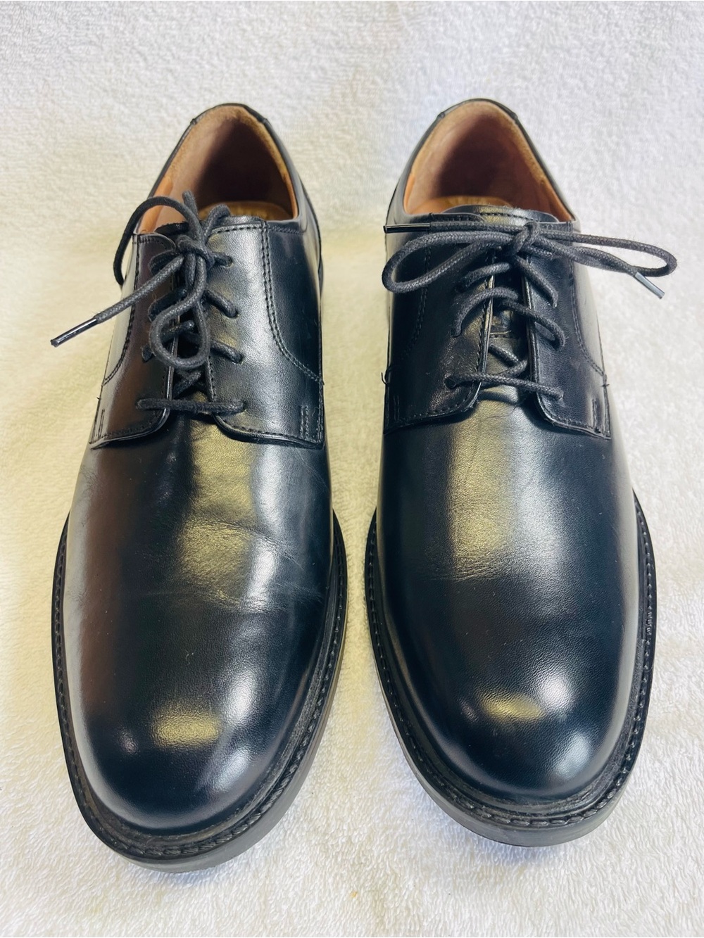 Johnston & Murphy Burke Plain Toe Black Leather Men’s Dress Formal Shoes Sz. 11